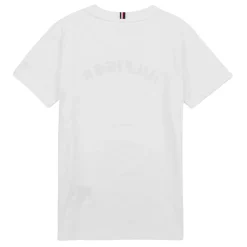 Sale Tommy Hilfiger - U HILFIGER ARCHED TEE Blanc