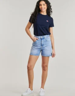 Best Tommy Jeans - MOM SHORT BI0112 Bleu