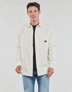 Tommy Jeans - TJM CASUAL CORDUROY OVERSHIRT Blanc