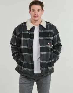 Tommy Jeans - TJM CHECK SHERPA OVERSHIRT EXT Multicolore Hot