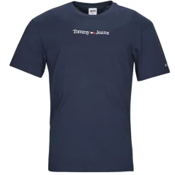 Tommy Jeans - TJM CLASSIC LINEAR LOGO TEE Marine Best