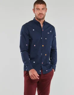 Tommy Jeans - TJM CLSC FLAG CRITTER SHIRT Marine