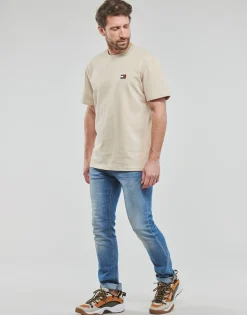Tommy Jeans - TJM CLSC TOMMY XS BADGE TEE Beige