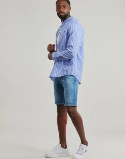 Tommy Jeans - TJM LINEN MIX BND STP SHRT EXT