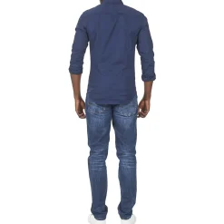 Outlet Tommy Jeans - TJM ORIGINAL STRETCH SHIRT Marine