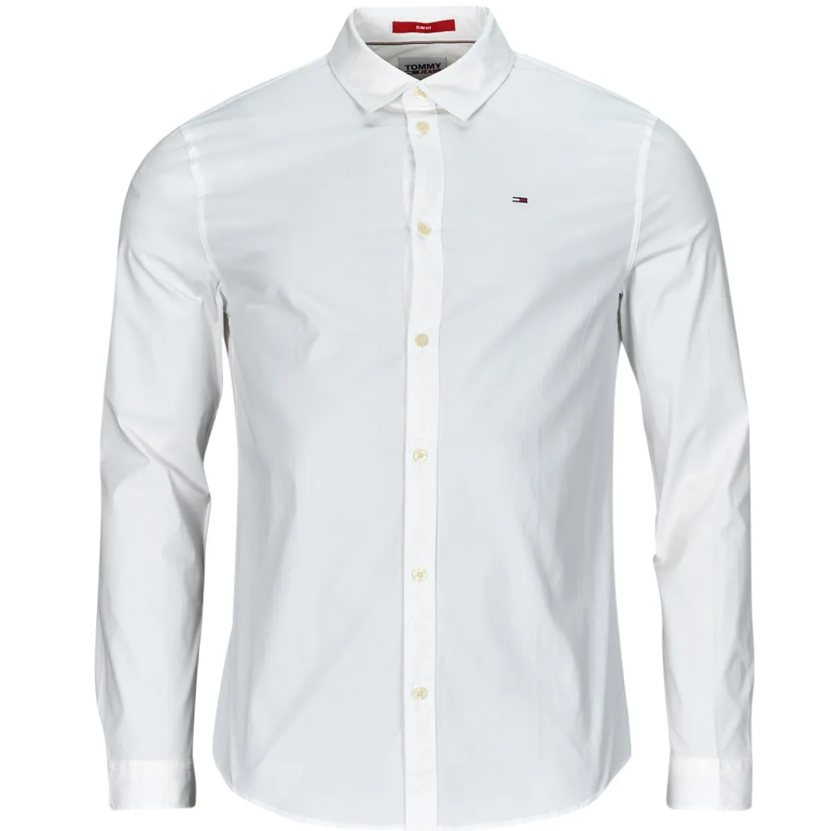 Tommy Jeans - TJM ORIGINAL STRETCH SHIRT Blanc