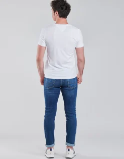 Tommy Jeans - TJM ORIGINAL JERSEY TEE V NECK Blanc Discount