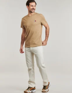 Tommy Jeans - TJM REG BADGE TEE EXT Marron