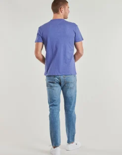 Discount Tommy Jeans - TJM REG BADGE TEE EXT Bleu