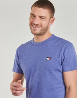 Discount Tommy Jeans - TJM REG BADGE TEE EXT Bleu
