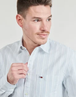 Discount Tommy Jeans - TJM REG OXFORD STRIPESHIRT