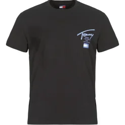 Tommy Jeans - TJM REG TOMMY SIGN CITY TEE EXT Noir Sale