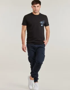 Tommy Jeans - TJM REG TOMMY SIGN CITY TEE EXT Noir Sale