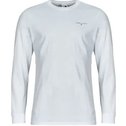 Clearance Tommy Jeans - TJM SLIM LINEAR CHST L/S TEE EXT Blanc