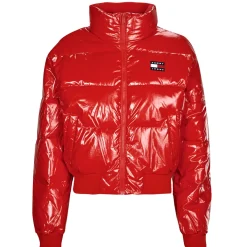 Sale Tommy Jeans - TJW BADGE GLOSSY PUFFER Rouge