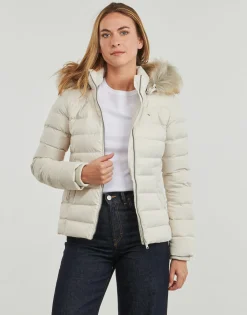 Tommy Jeans - TJW BASIC HOODED DOWN JACKET EXT Beige Clearance
