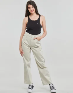 Online Tommy Jeans - TJW BETSY MID RISE LOOSE Beige