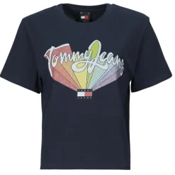 Tommy Jeans - TJW BXY RAINBOW FLAG TEE Marine Outlet