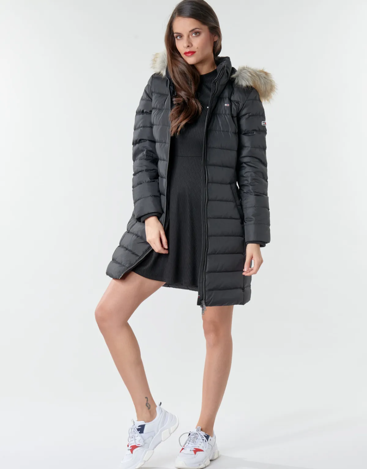 Tommy Jeans - TJW ESSENTIAL HOODED DOWN COAT