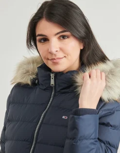 Best Tommy Jeans - TJW ESSENTIAL HOODED DOWN COAT Marine