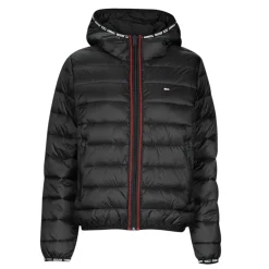 Tommy Jeans - TJW QUILTED TAPE HOODED JACKET Noir Sale