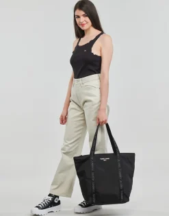 Hot Tommy Jeans - TJW SKINNY RIB BABYLOCK TANK Noir