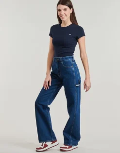 Best Tommy Jeans - TJW SLIM C-NECK TEE Marine