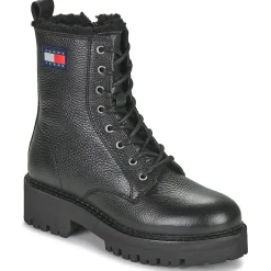 Tommy Jeans - TJW URBAN BOOT TUMBLED LTR WL Noir Discount