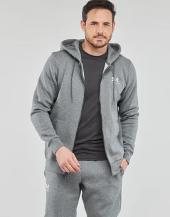 Best Under Armour - UA ESSENTIAL FLEECE FZ HOOD Gris
