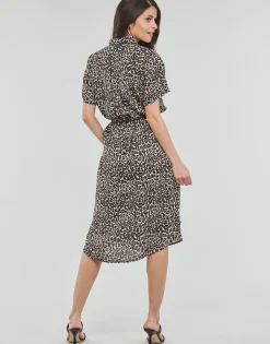 Vero Moda - VMBUMPY SS CALF SHIRT DRESS NOOS Leopard New