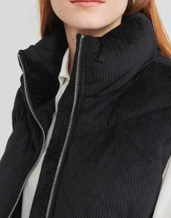 Vero Moda - VMDEBBIESOFIA CORDUROY WAISTCOAT Noir