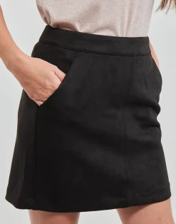 Vero Moda - VMDONNADINA FAUXSUEDE SHORT SKIRT NOOS Noir