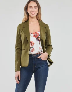 Sale Vero Moda - VMLUCCA LS SLIM JERSEY BLAZER NOOS Kaki