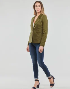 Sale Vero Moda - VMLUCCA LS SLIM JERSEY BLAZER NOOS Kaki