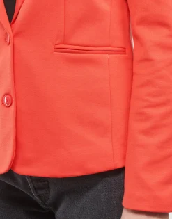 Vero Moda - VMLUCCA LS SLIM JERSEY BLAZER NOOS Corail Clearance
