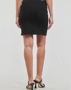 Discount Vero Moda - VMLUNA HR DENIM SKIRT MIX GA Noir