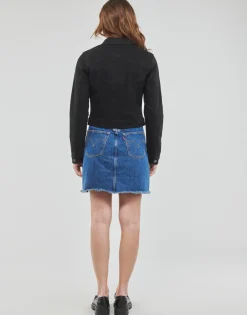 Hot Vero Moda - VMLUNA LS SLIM DNM JACKET MIX GA NOOS Noir