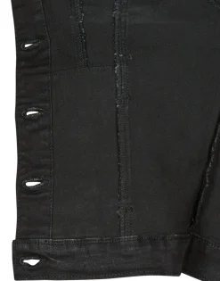 Hot Vero Moda - VMLUNA LS SLIM DNM JACKET MIX GA NOOS Noir