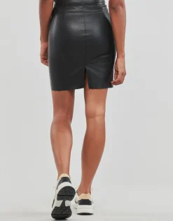 Outlet Vero Moda - VMOLYMPIA HW SHORT PL SKIRT NOOS Noir
