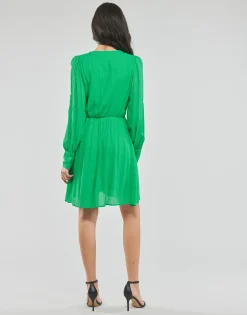 Vero Moda - VMPOLLIANA LS SHORT DRESS WVN Vert Hot