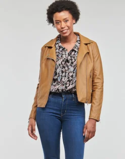 Vila - VICARA COATED JACKET Marron Hot