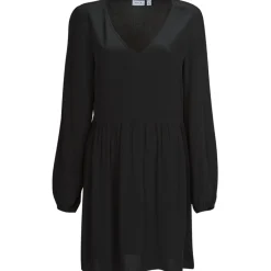 Vila - VIFINI L/S SHORT DRESS Noir