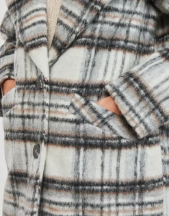 Vila - VIROY L/S COAT Multicolore Clearance