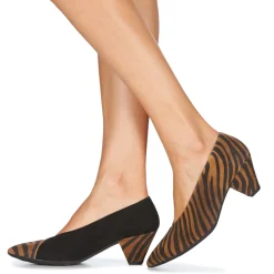 Wonders - I7601-ZEBRATO-CUERO-ANTE-NEGRO Marron Sale